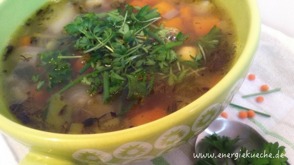Veganes Energieküchen-Rezept für 5-Elemente-Suppe