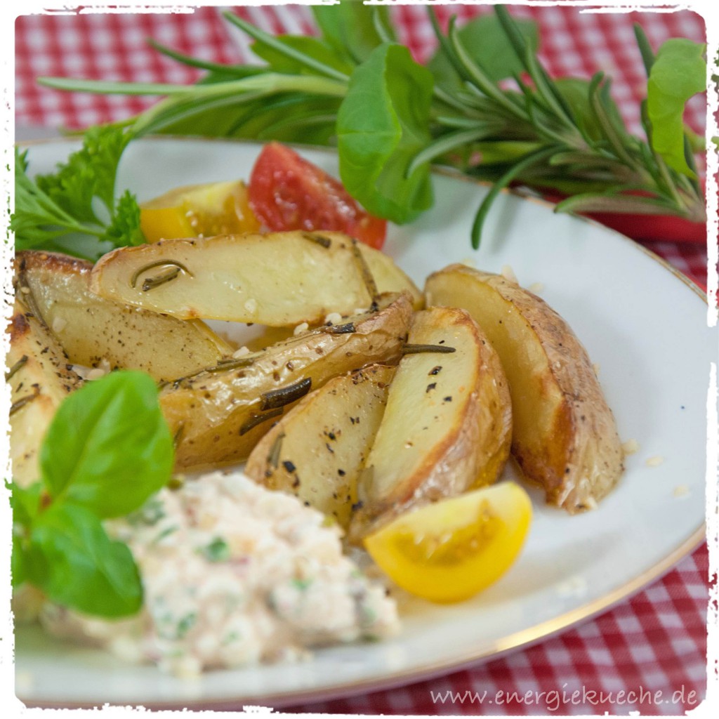 Rosmarin-Kartoffeln mit Frischkäse-Dip – Energieküche
