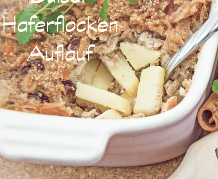 Süßer Haferflocken-Auflauf mit den fünf Elementen