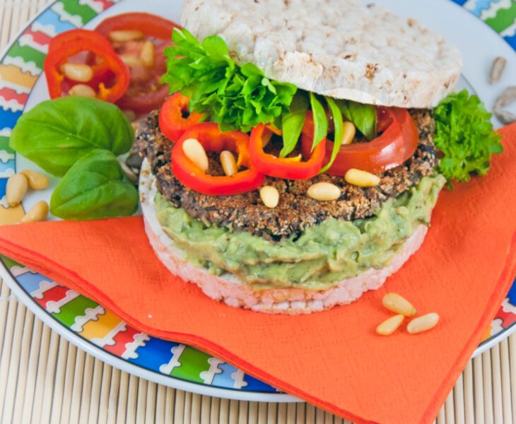 Veganer Black-Bean-Burger