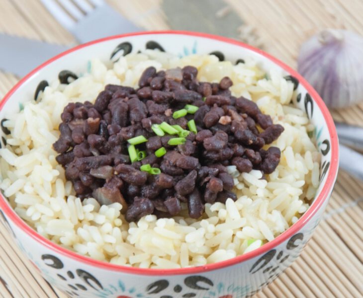 Vegane Bohnen mit Reis