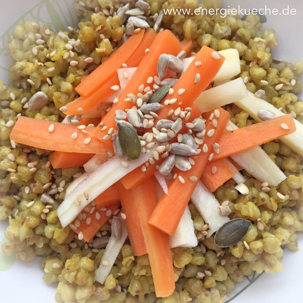 Buchweizen-Gemüse mit Sesam