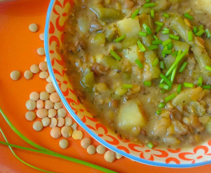 Rezept für veganen Linseneintopf