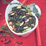 Vegane 5-Elemente-Suppe mit Belugalinsen
