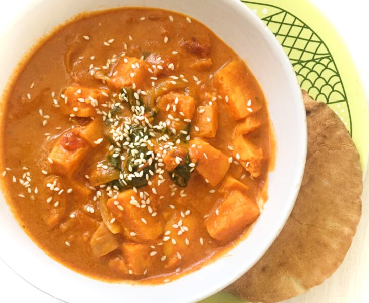 Rezept für Sesam-Süßkartoffel-Curry mit den fünf Elementen