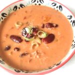 Rezept für Tomaten-Kokos-Suppe mit Kidney-Bohnen